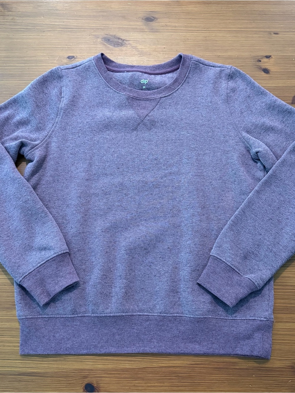 Dip Heathered Purple Crewneck Sweatshirt - Medium
